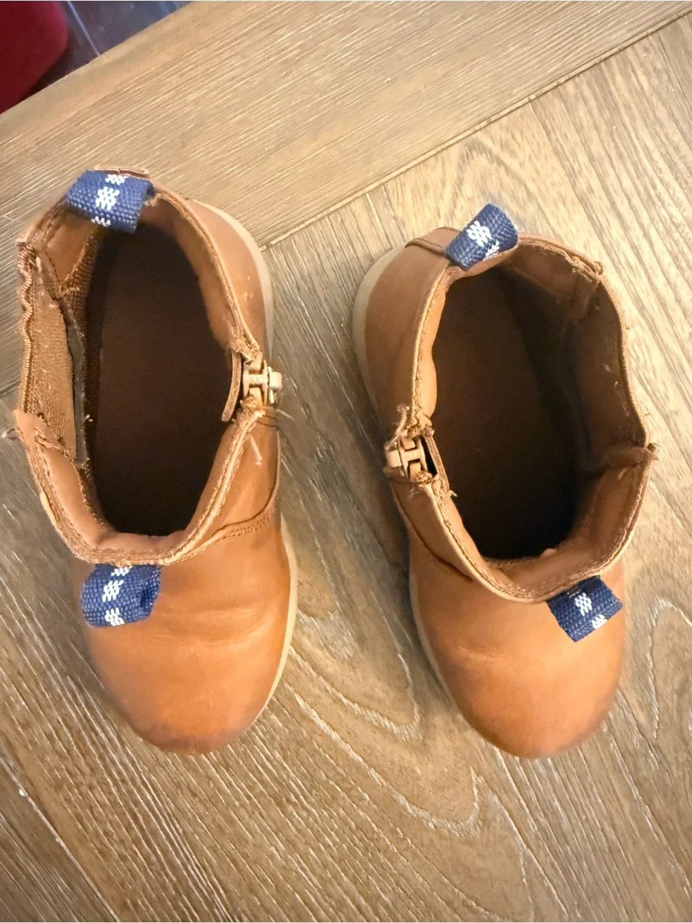 Size 11 Boys Cat & Jack Toddler Brown Pull-Tab Ankle Boots